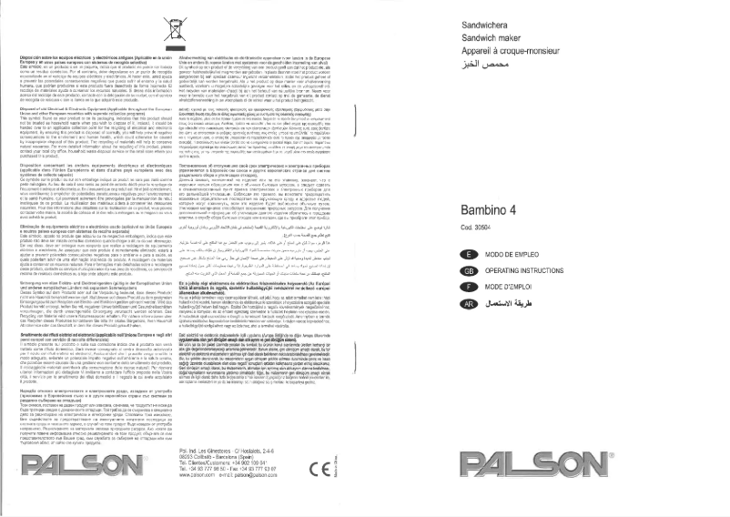 Página 1 del manual Manual de usuario Palson Bambino 4