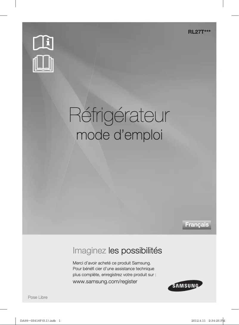 Image de la première page du manuel de l'appareil RL27TEFSW