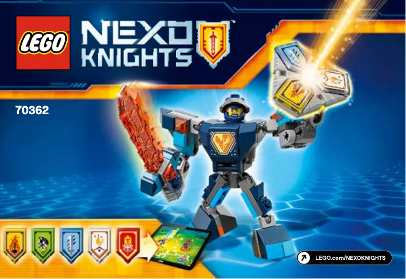 Page 1 de la notice Manuel utilisateur Lego Nexo Knights 70362
