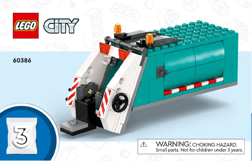 Page 1 of the manual Visual Instructions Lego City 60386