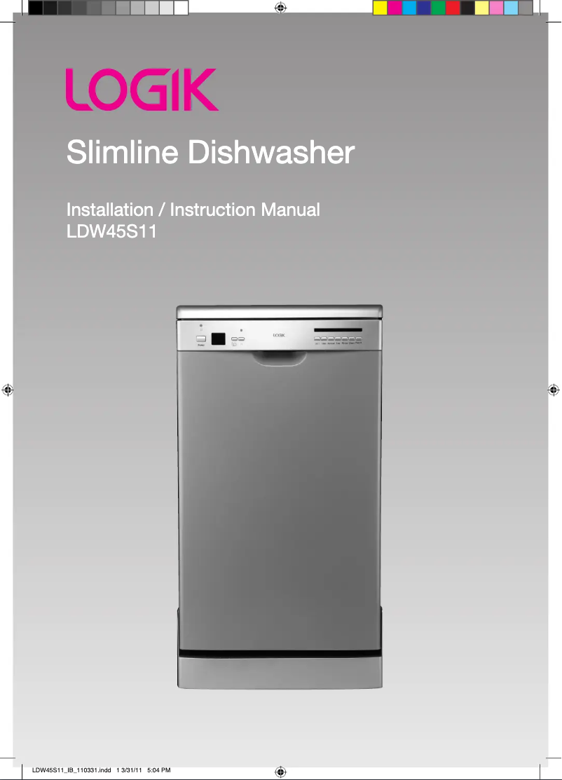 Imagen de la primera página del manual del dispositivo LDW45S11