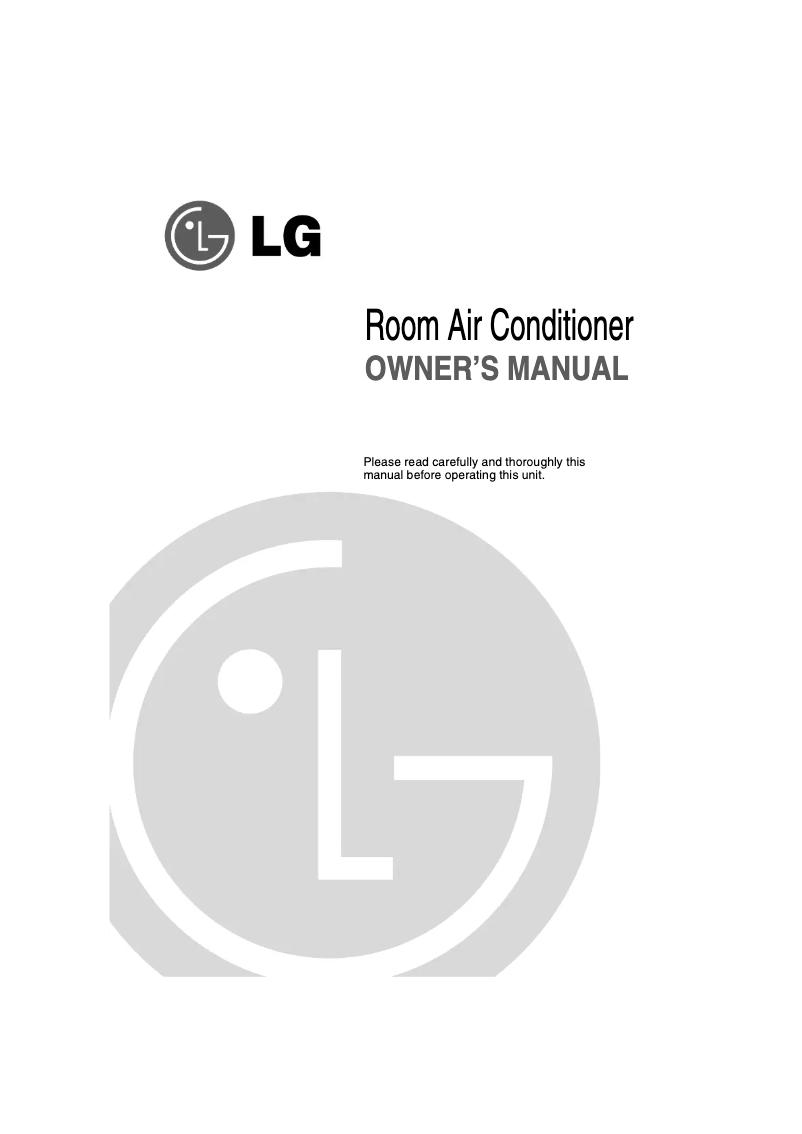 Page 1 de la notice Manuel utilisateur LG LSN6CG2BCAP