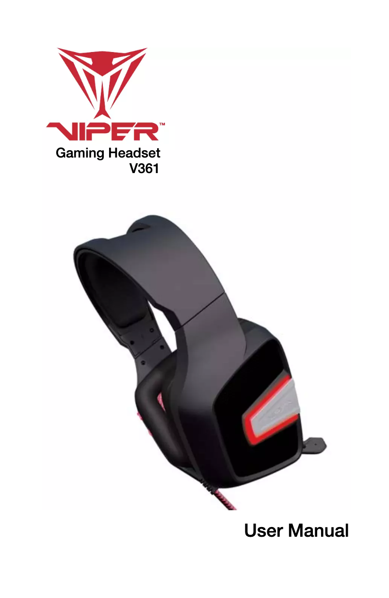 Page n°1 - Manuel utilisateur Patriot Memory Viper V361