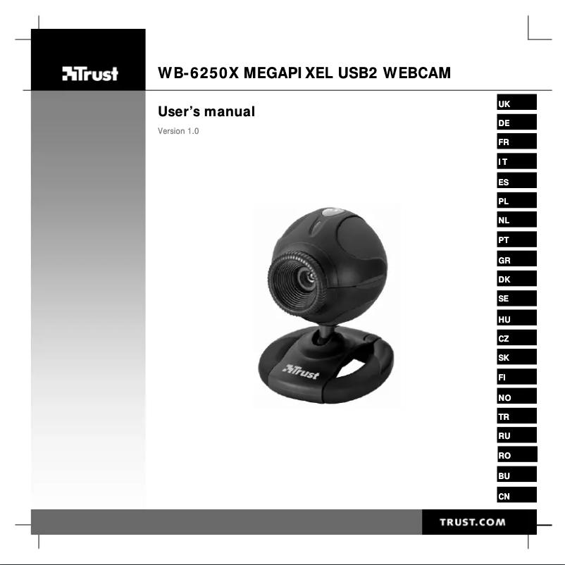 Page n°1 - Manuel utilisateur Trust 15355 Megapixel Pro