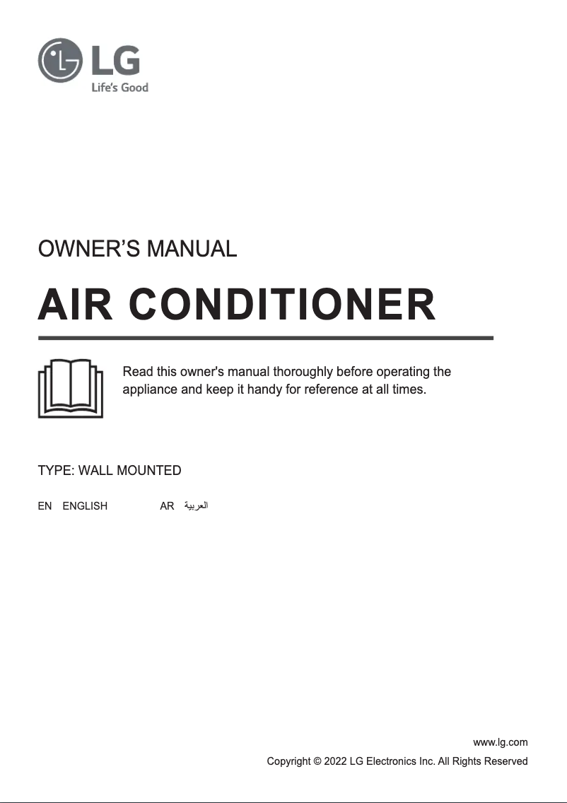 Page 1 de la notice Manuel utilisateur LG T24ZCA