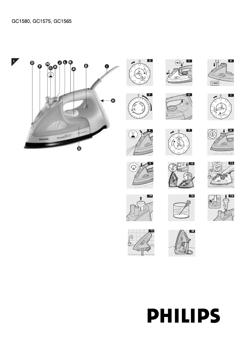 Image de la première page du manuel de l'appareil Comfort GC1580