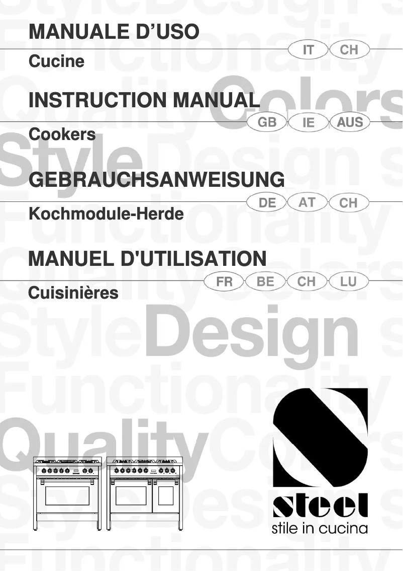 Page 1 de la notice Manuel utilisateur Steel Cucine Derby