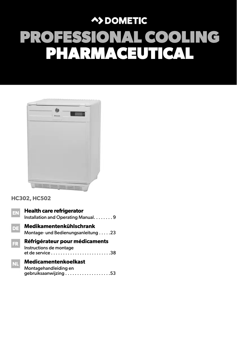 Image de la première page du manuel de l'appareil HC302