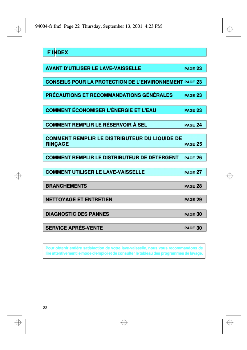 Page 1 de la notice Manuel utilisateur Bauknecht GSX 4756 w s