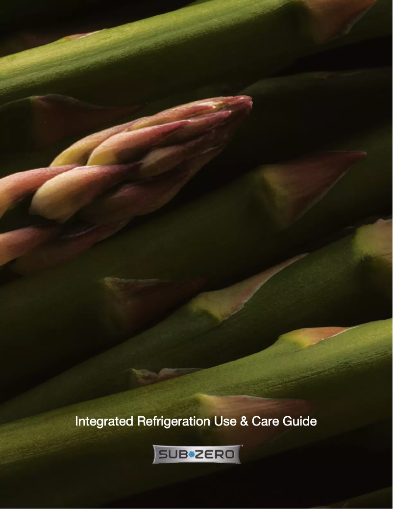 Page 1 de la notice Manuel d'utilisation et d'entretien Sub-Zero IT-36RID-LH