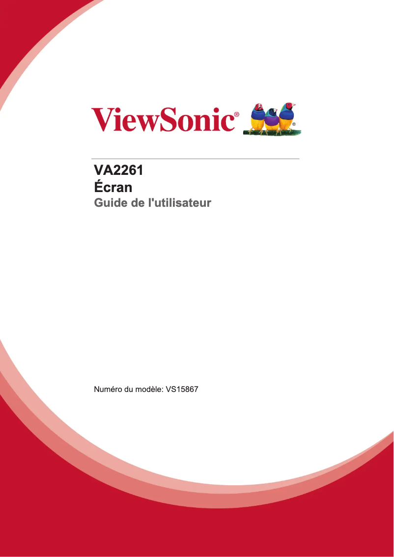 Page n°1 - Manuel utilisateur Viewsonic Value Series VA2261