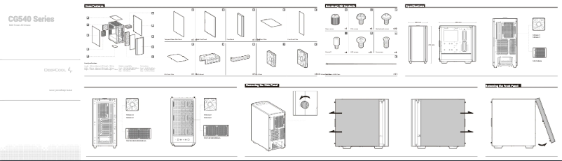 Page n°1 - Manuel utilisateur DeepCool CG540