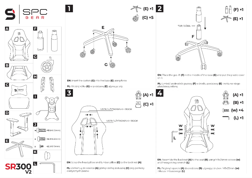 Image de la première page du manuel de l'appareil SR300 V2