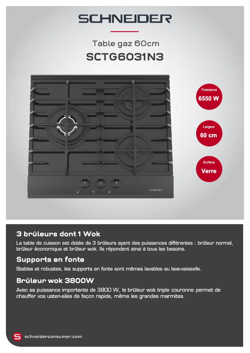 Image de la première page du manuel de l'appareil SCTG6031N3