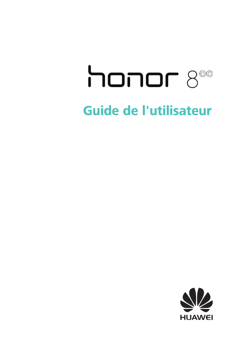 Page n°1 - Manuel utilisateur Honor 8