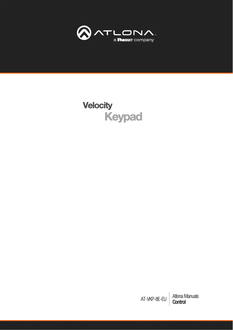 Page n°1 - Manuel utilisateur Atlona AT-VKP-8E-EU