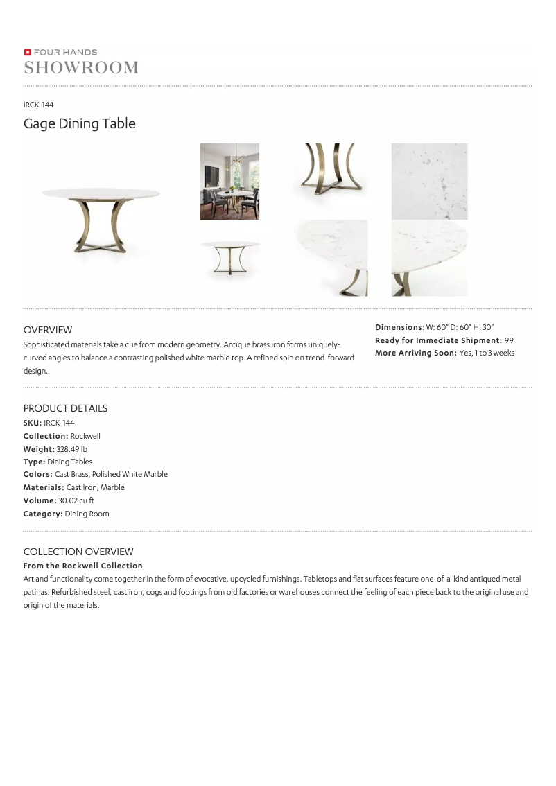 Page 1 de la notice Manuel utilisateur Four Hands IRCK-144