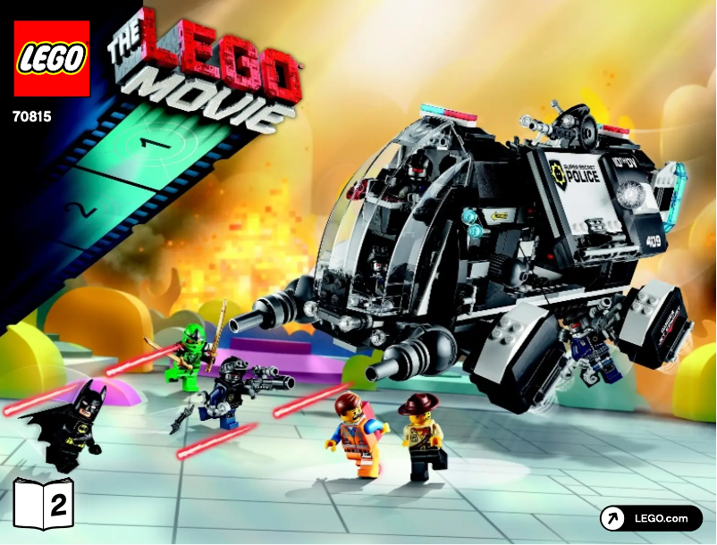 Page 1 de la notice Manuel utilisateur Lego The Lego Movie 70815