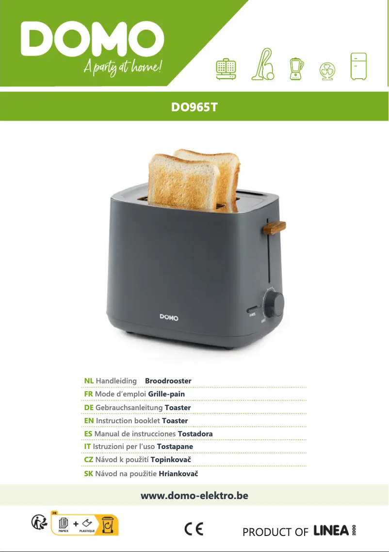 Page 1 de la notice Manuel utilisateur Domo DO965T