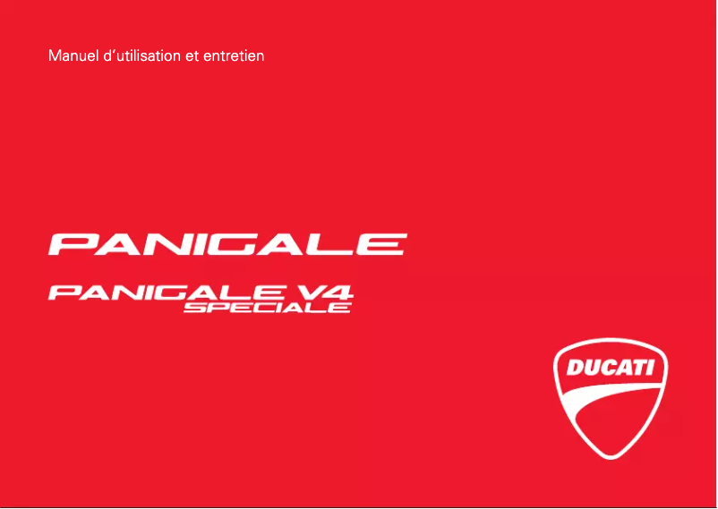 Page 1 de la notice Manuel utilisateur Ducati Panigale V4 Speciale (2018)