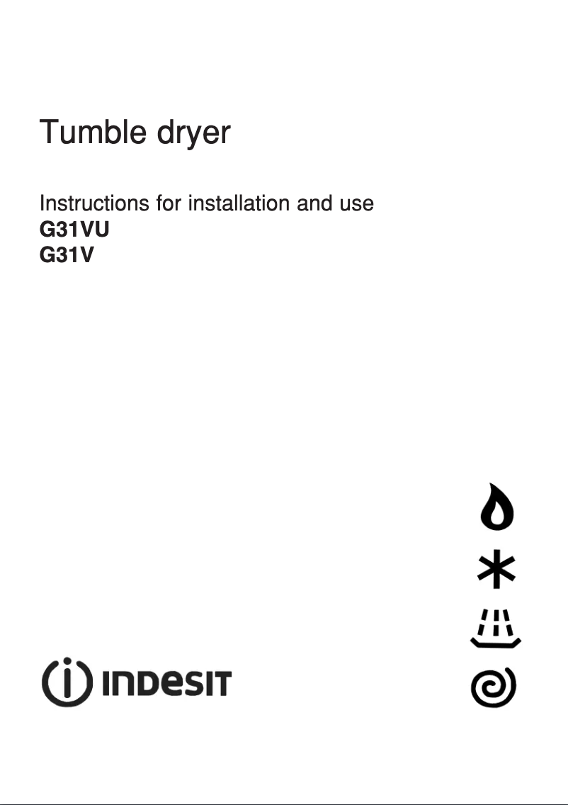 Image de la première page du manuel de l'appareil G31VU