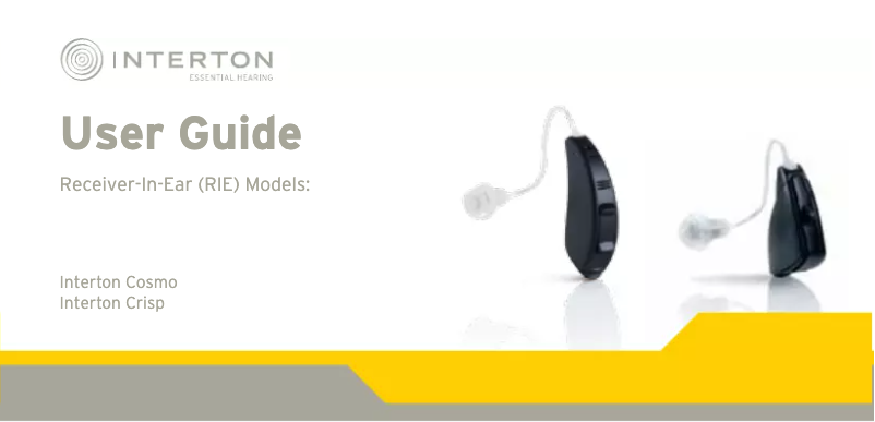 Page n°1 - Manuel utilisateur Interton Crisp ITE