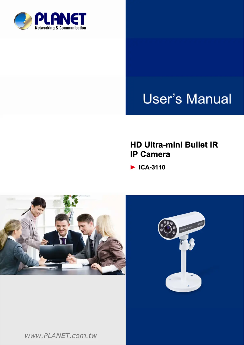 Page 1 de la notice Manuel utilisateur Planet ICA-3110