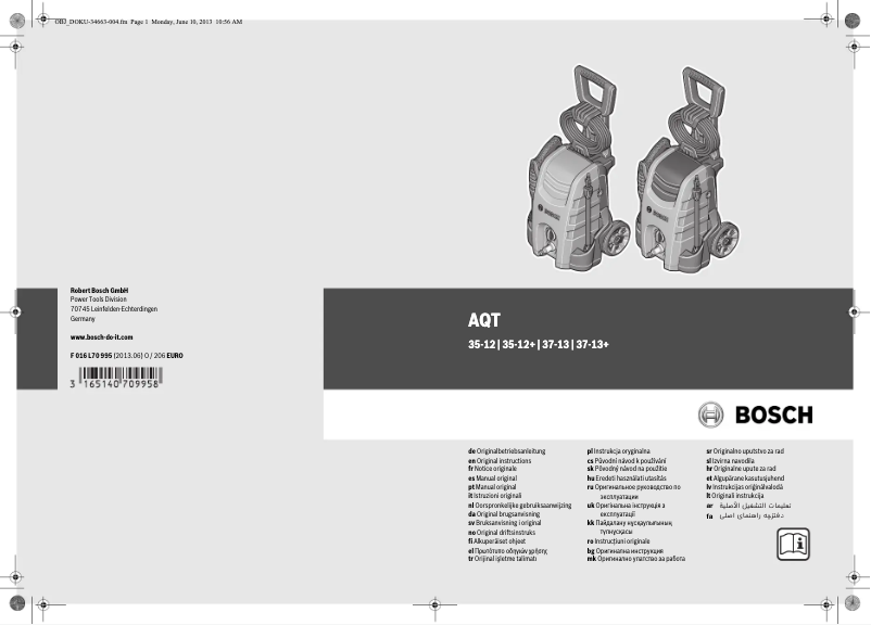 Página 1 del manual Manual de usuario Bosch AQT 35-12+