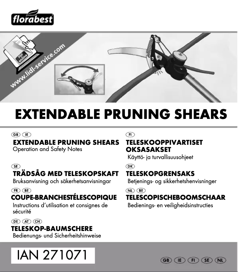 Página 1 del manual Manual de usuario Florabest HG00763