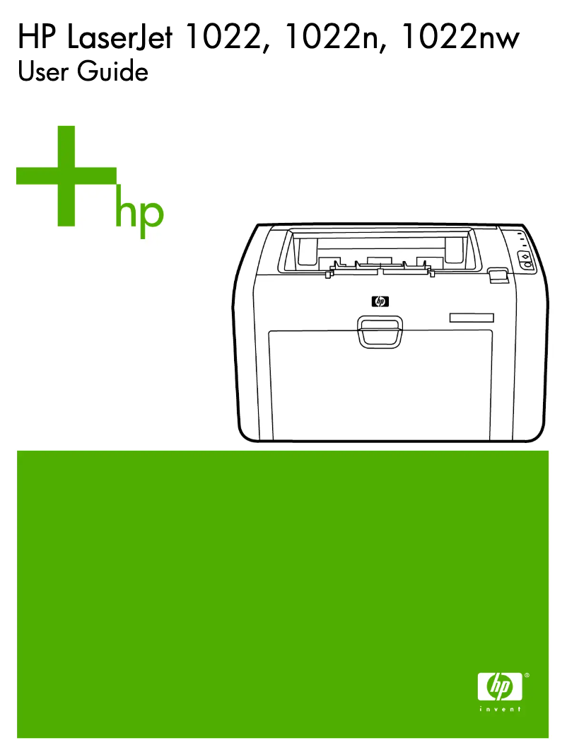 Page n°1 - Manuel utilisateur HP LaserJet 1022NW