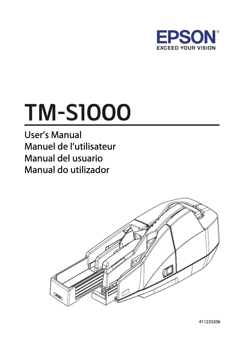 Image de la première page du manuel de l'appareil TM-S1000