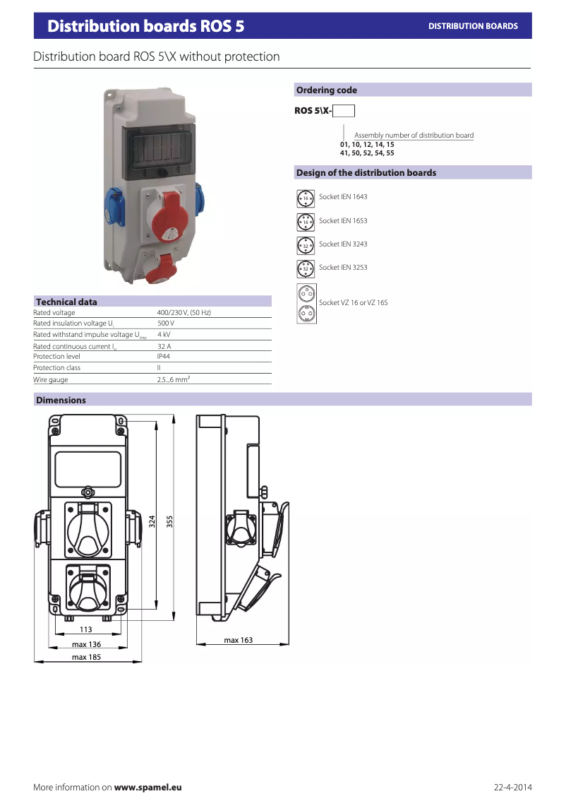 Image de la première page du manuel de l'appareil ROS 5