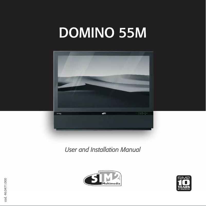 Page n°1 - Manuel utilisateur Sim2 Domino 55M
