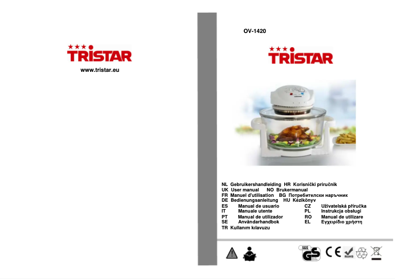 Page 1 de la notice Manuel utilisateur TriStar OV-1420