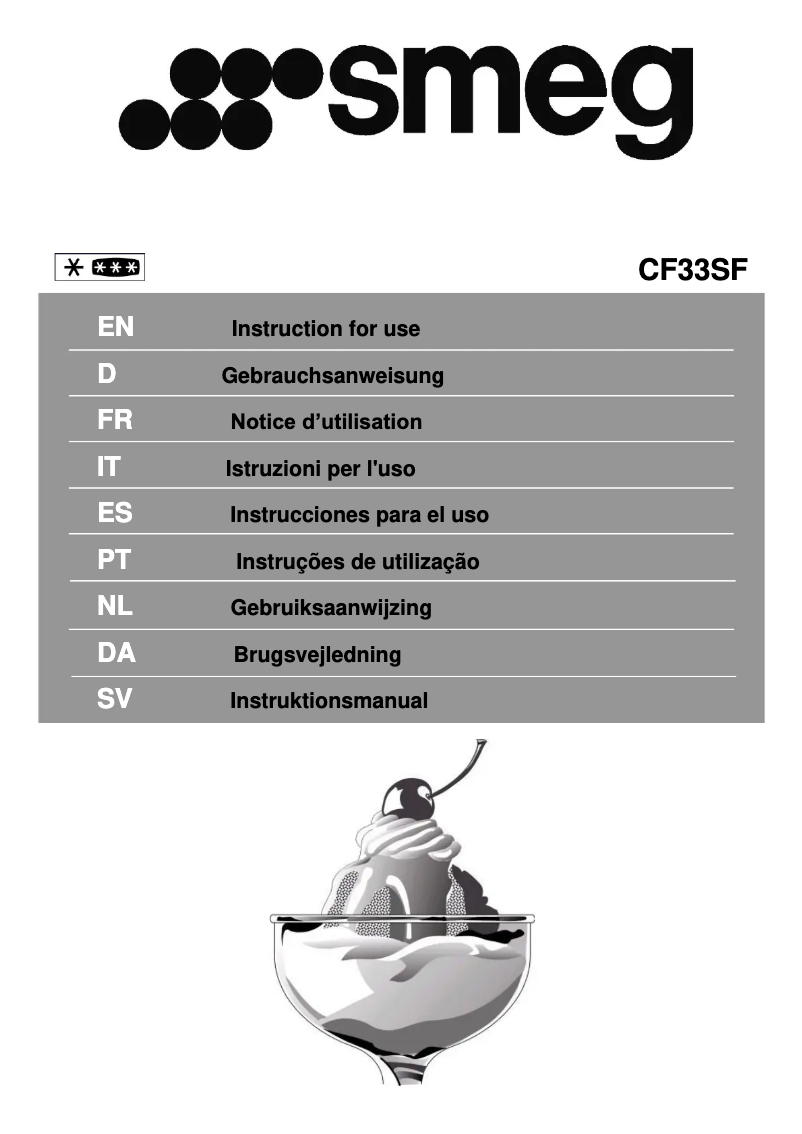 Page 1 de la notice Brochure Smeg CF33SF