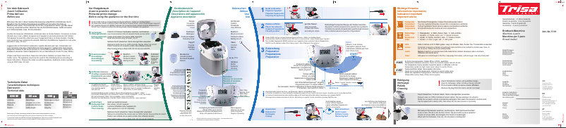 Page n°1 - Manuel utilisateur Trisa Boulangerie 7719