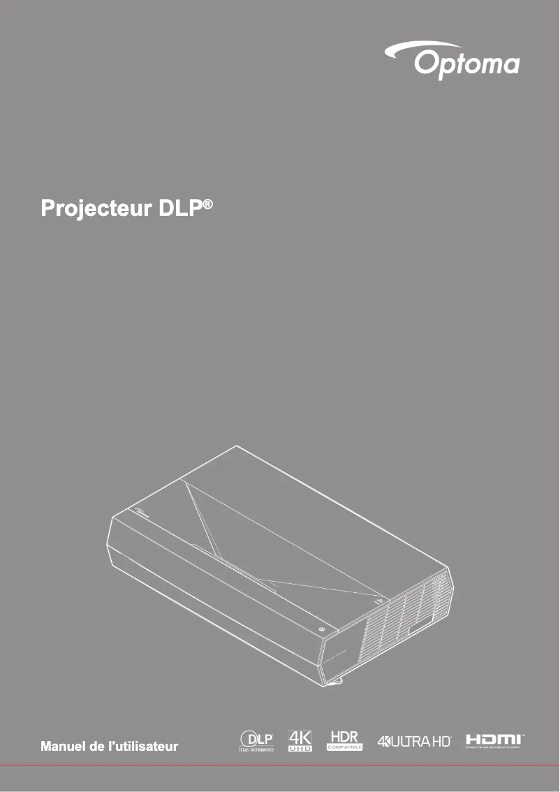 Image de la première page du manuel de l'appareil CinemaX D2