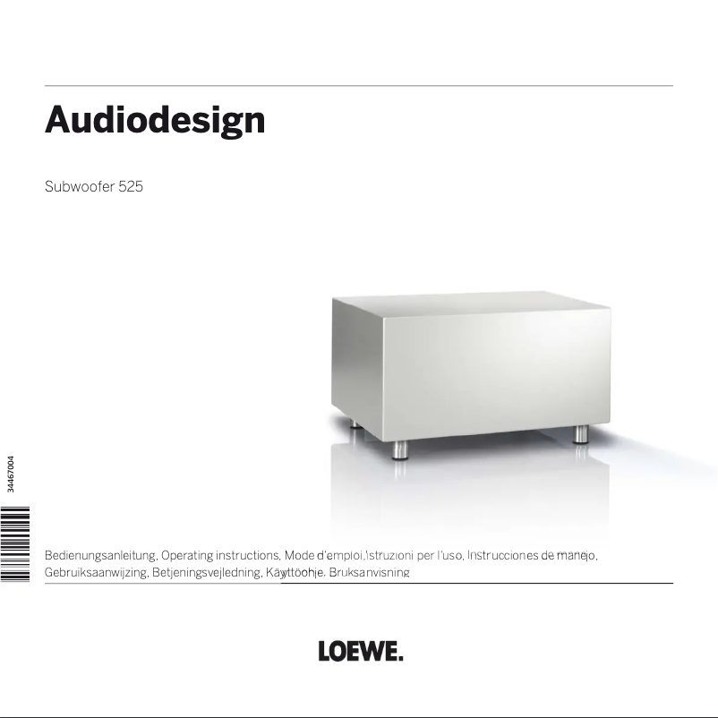 Page n°1 - Manuel utilisateur Loewe Subwoofer 525