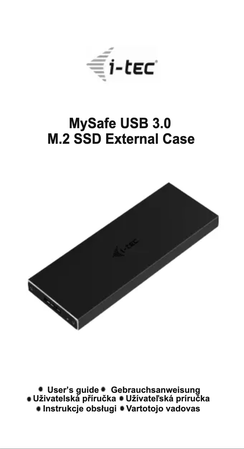 Image de la première page du manuel de l'appareil MySafe USB 3.0 M.2 SSD External Case