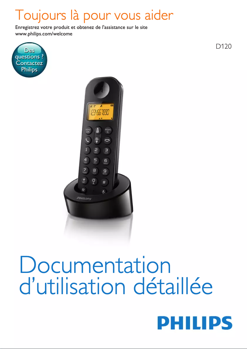Página 1 del manual Manual de usuario Philips D1203B