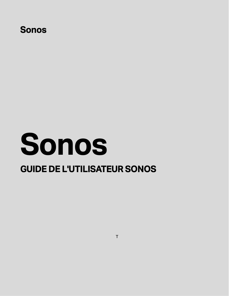 Page n°1 - Manuel utilisateur Sonos Roam SL