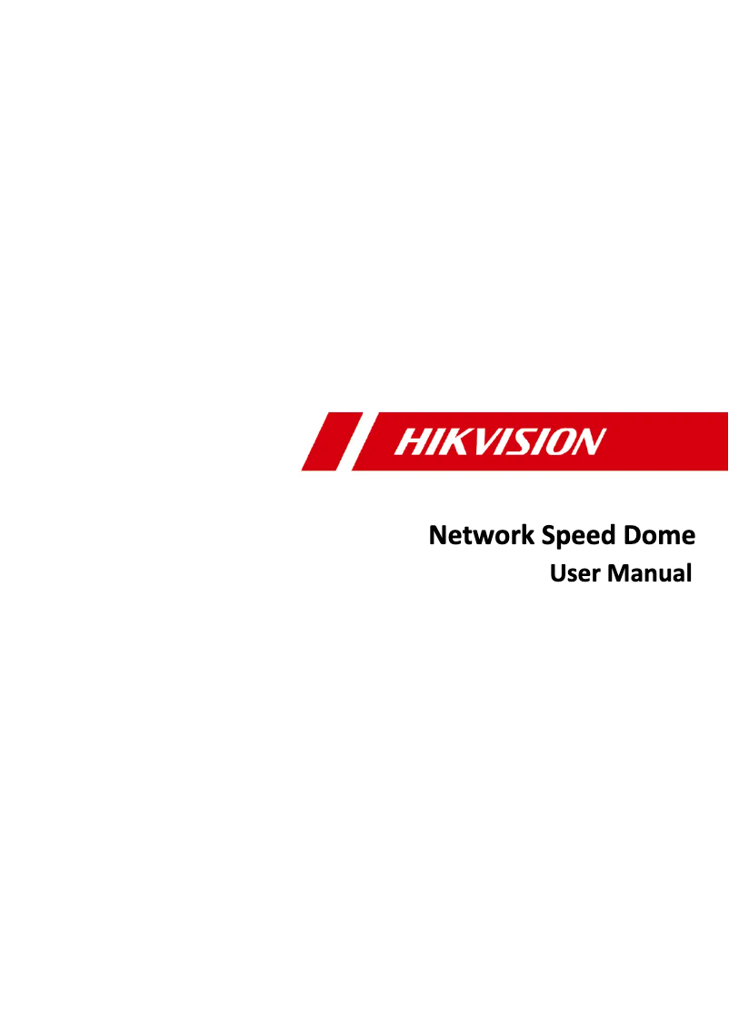 Page n°1 - Manuel utilisateur Hikvision DS-2DE7425IW-AE