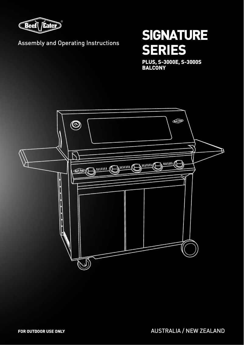 Page n°1 - Manuel utilisateur BeefEater Signature S-3000S