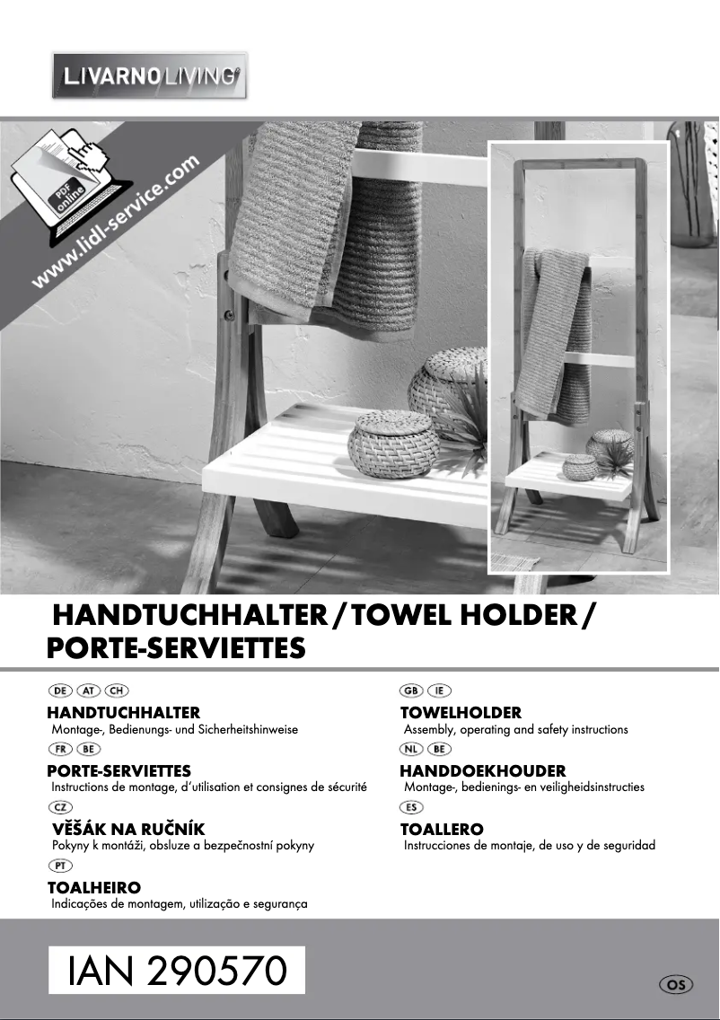 Page 1 de la notice Manuel utilisateur Livarno Lux IAN 290570