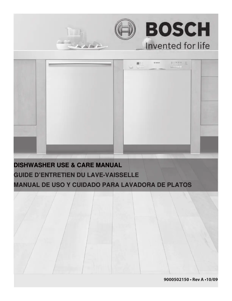 Page n°1 - Manuel utilisateur Bosch SHE55M16UC