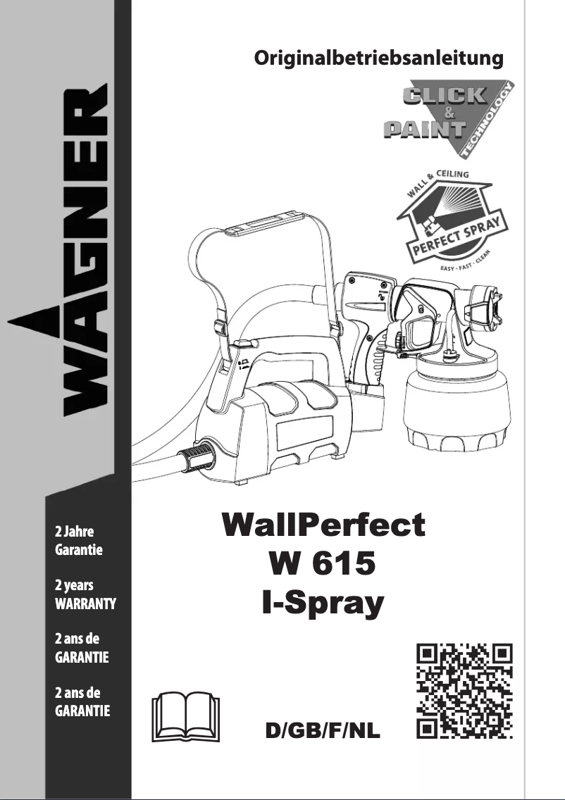 Page 1 de la notice Manuel utilisateur Wagner WallPerfect W 615