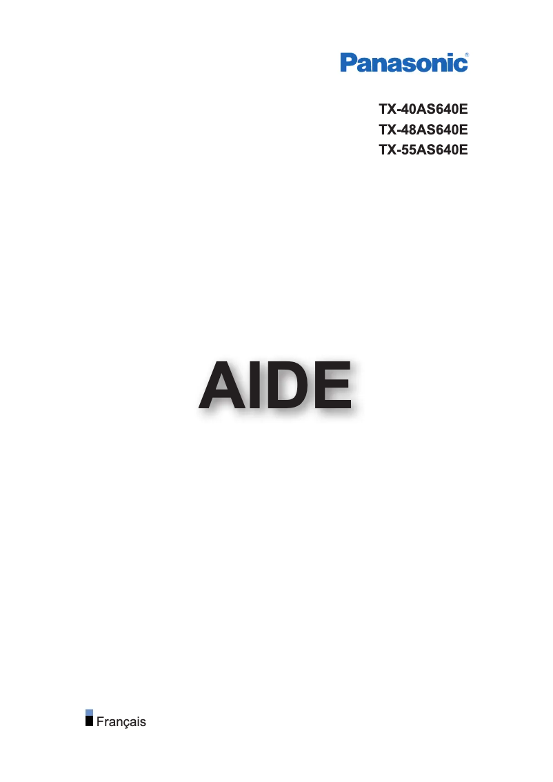 Page 1 of the manual User Manual Panasonic TX-48AS640