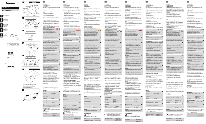Page n°1 - Manuel utilisateur Hama 00200134