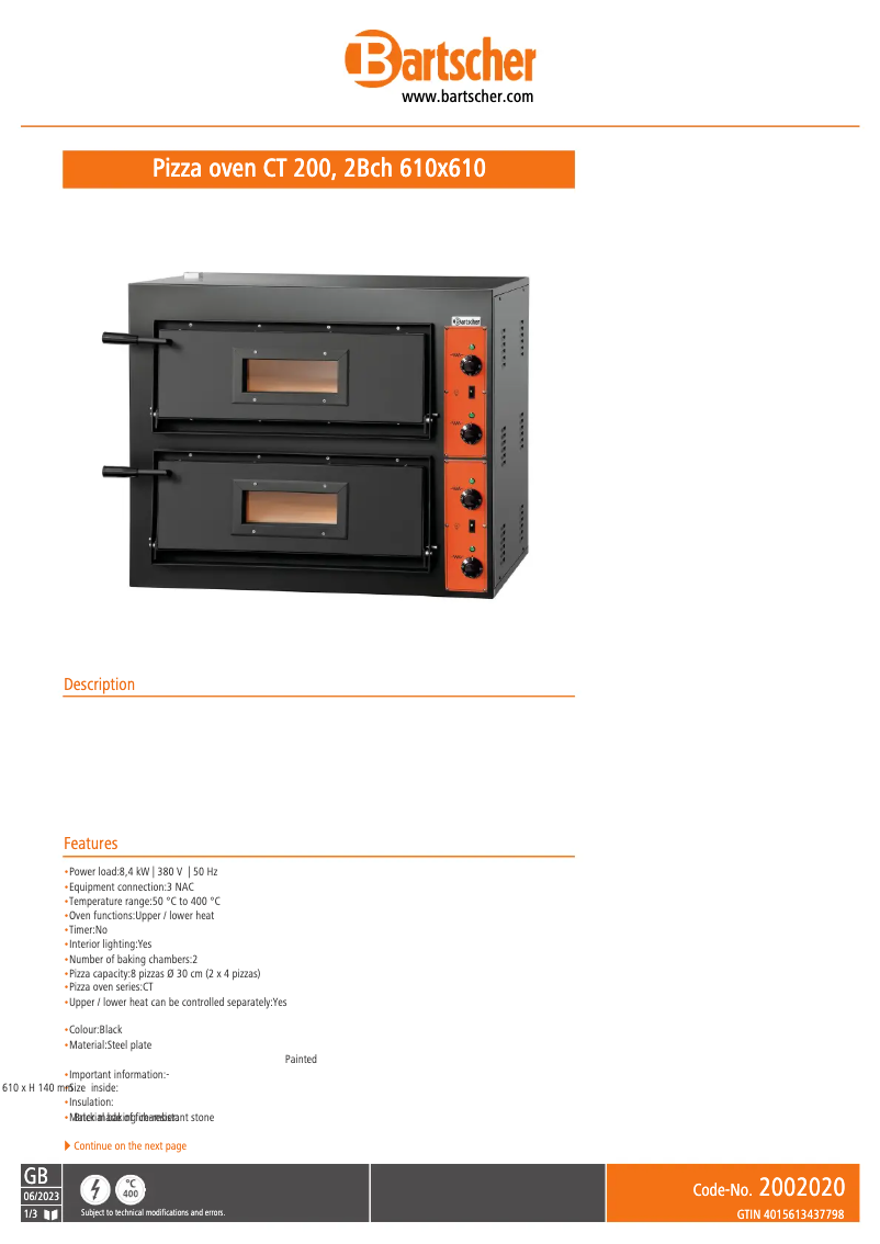 Image de la première page du manuel de l'appareil CT 100