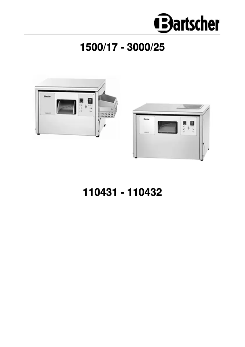 Image de la première page du manuel de l'appareil 110431